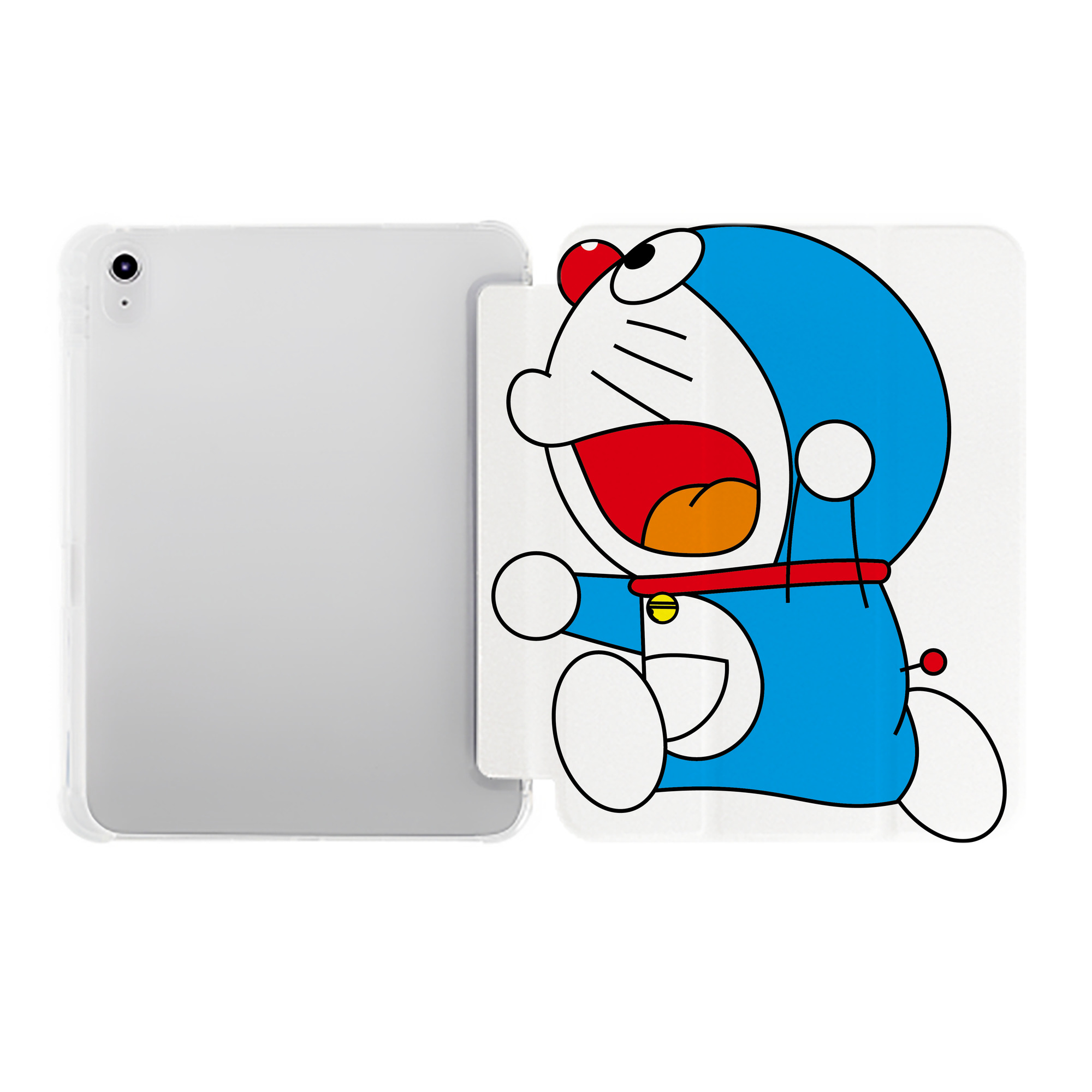 （画像用） ドラえもん Doraemon IPad ケース ペン収納付き 三つ折りスタンド PUレザー×シリコン 対応機種9.5/10.5/10.9インチ